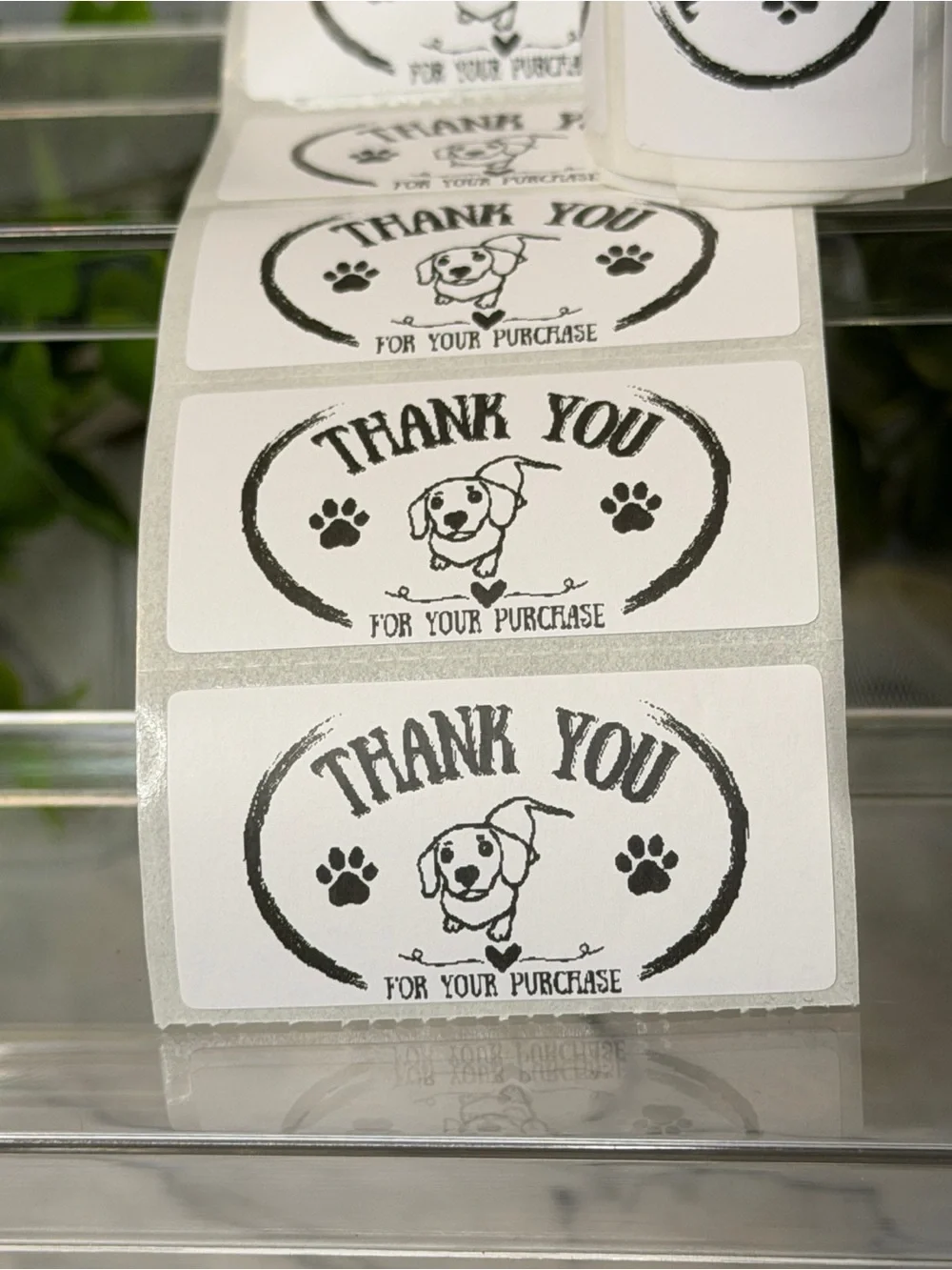 200 Dachshund Thank You Stickers 2x1 Small Business Shipping Labels Cute Dog